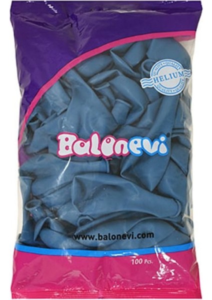 Okyanus Mavi Balon 20 Adet Pastel Mat Balon Büyük Boy 30 cm