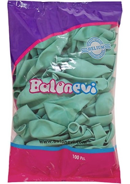 Su Yeşili Rengi Balon 10 Adet Pastel Mat Balon Büyük Boy 30 cm indirimleri