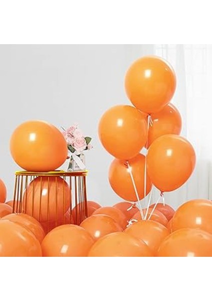 Turuncu Balon 30 Adet Pastel Mat Balon Büyük Boy 30 cm fiyatları