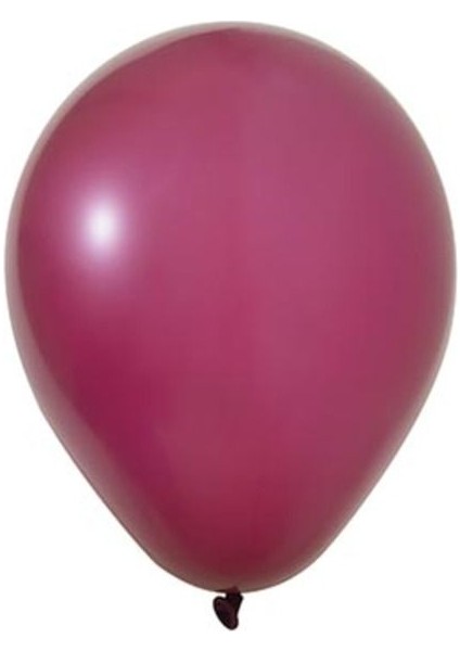 Bordo 30 Adet Metalik Balon Büyük Boy 30 cm