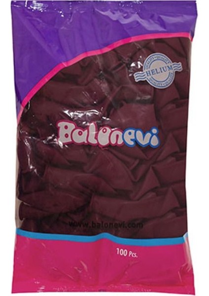 Bordo 20 Adet Metalik Balon Büyük Boy 30 cm