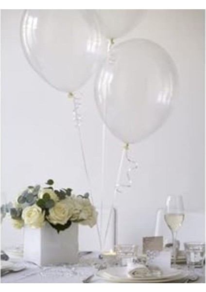 Şeffaf Rengi Balon 20 Adet Pastel Mat Balon Büyük Boy 30 cm