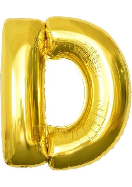 Altın Folyo Balon 16" Inç 40 cm D Harfi