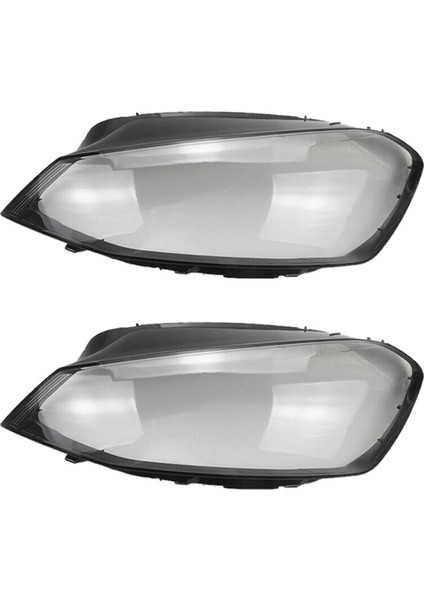 2x Golf 7 Için Mk7 2014 2015 2016 2017 Araba Far Kapağı Şeffaf Lens Far Abajur Kabuk (Sol Taraf) (Yurt Dışından)