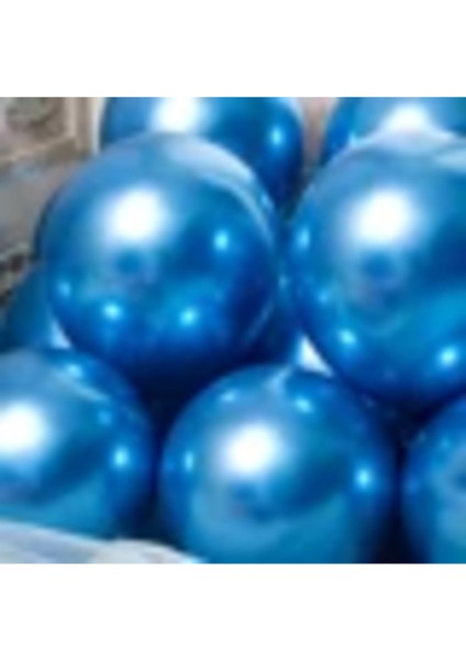 Krom Mavi ve Makaron (Pastel Mat) Mavi Renk 15 Li Balon fırsatları