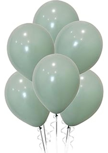 Küf Yeşili 30 Adet Mat Balon Büyük Boy 30 cm
