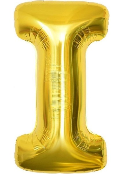 Altın Folyo Balon 16" Inç 40 cm I Harfi