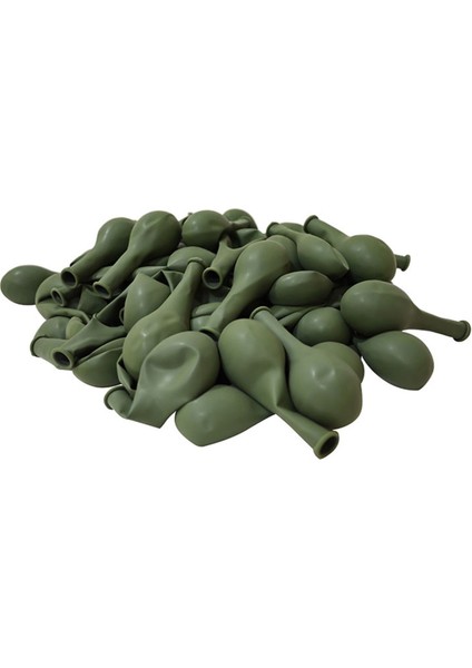 Küf Yeşili 30 Adet Mat Balon Büyük Boy 30 cm modelleri