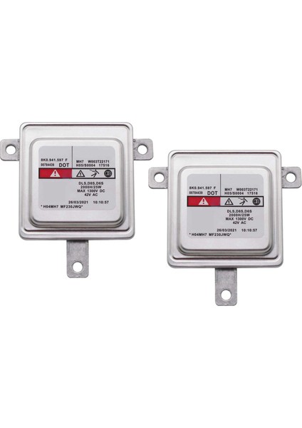 2x Araba D8S Far Balast Kontrol Ünitesi 8K0941597F - A1 Için (Yurt Dışından)