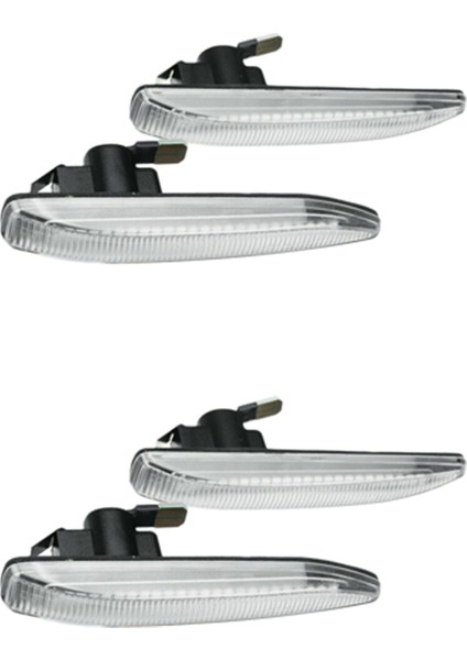 4x 63137164757 Araba Yan Işaretleyiciler LED Akan Dönüş Sinyal Işığı Flaşör Göstergesi E65 E66 E67 2001-2008 (Yurt Dışından)