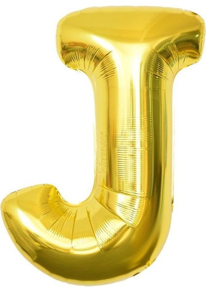 Altın Folyo Balon 40" Inç 100 cm J Harfi