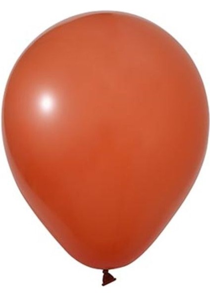 Yanık Turuncu Balon 20 Adet Pastel Mat Balon Büyük Boy 30 cm