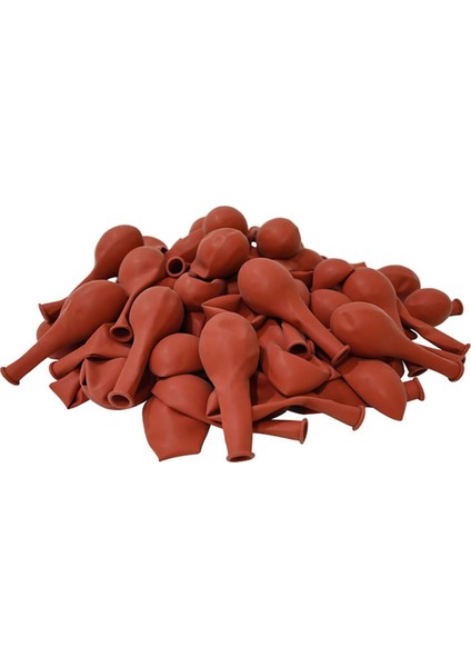 Yanık Turuncu Balon 20 Adet Pastel Mat Balon Büyük Boy 30 cm