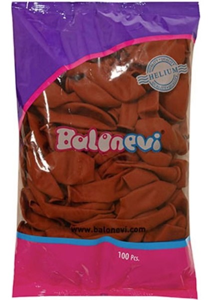 Yanık Turuncu Balon 20 Adet Pastel Mat Balon Büyük Boy 30 cm