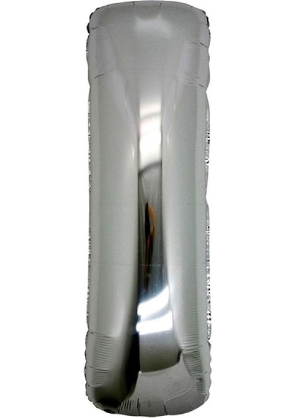 Gümüş Folyo Balon 32" Inç 76 cm I Harfi