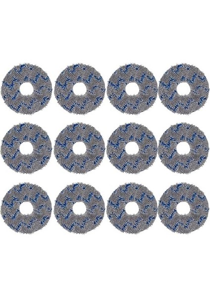 Запасные Части Пылесоса,ecovacs Için T10 Turbo/deebot X1/omnı/x1 Turbo Elektrikli Süpürge Paspas Bezi Yıkanabilir Paspas Pedleri 12 Adet (Yurt Dışından)