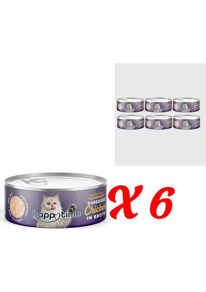 Yetişkin Kediler Için Tavuklu Konserve 6X70 gr