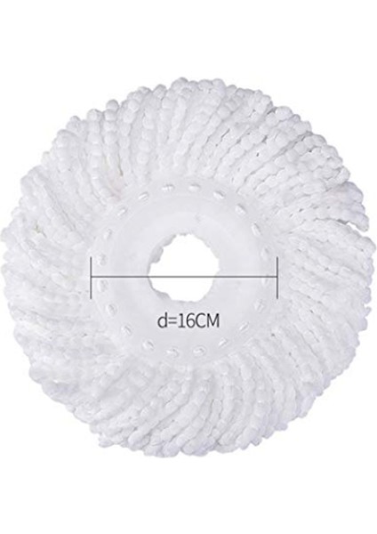 Запасные Части ПЫЛЕСОСА,360° Döndürme Için 3 Yedek Mop Mikro Kafalı Yedek Sihirli Mop-Mikrofiber Yedek Mop Başlığı-Yuvarlak Şekil Standart Boyut (Beyaz-3'lü Paket) (Yurt Dışından)