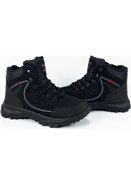 Genç Erkek Siyah Su Geçirmez Ortopedik Fermuarlı Bot modelleri