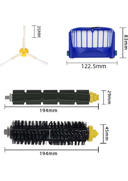 Irobot Roomba 600 605 606 610 614 616 620 660 630 651 650 670 690 Fırça Hepa Filtre Elektrikli Süpürge Değiştirme (Yurt Dışından) fırsatları