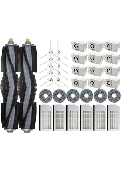 Ecovacs Deebot X1 Omnı T10 Turbo Elektrikli Süpürge Robotu Filtre Yan Fırça Temizlik Bezi Yedek Parça Aksesuarları (Yurt Dışından)