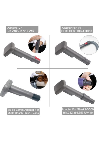 Dyson V7 V8 V10 V11 V15 Damat Hayvan Elektrikli Süpürge Araçları Değiştirme Parçaları Köpek Pet Aracı Fırça (Yurt Dışından)
