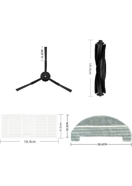 Proscenic M8 Pro Robot Süpürgesine Uygun Yedek Parçalar (Yurt Dışından)