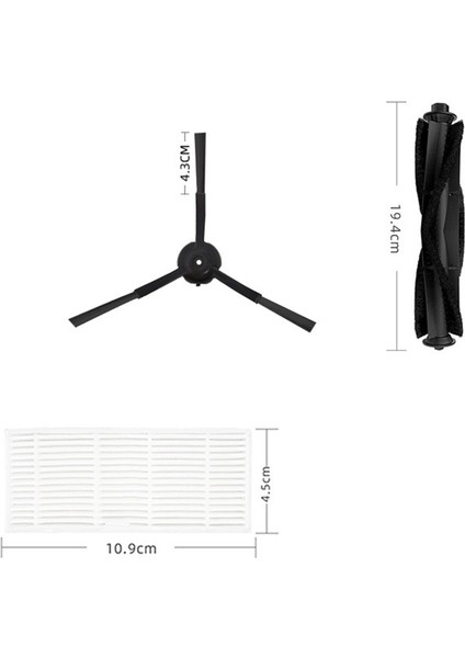 Cecotec Conga 5290 Ultra Robotlu Süpürge Yedek Parça Aksesuarları Yan Fırça Hepa Filtre Paspas Bez Bez Toz Torbası (Yurt Dışından) indirimleri