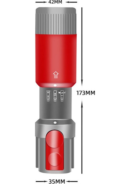 Dyson Elektrikli Süpürge Için V15 V11 V10 V8 V7 Fırça Kafası Dikişsiz Toz Giderme Fırçası Teleskopik Boru Aksesuarları (Yurt Dışından)