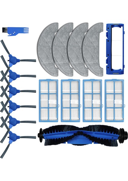 Ultenic D5 Serisi D5S / D5S PRO/D5S Pro+ Robotlu Süpürge Yedek Parçaları Ana Yan Fırça Filtresi Paspas Bezi Için Yedek (Yurt Dışından)