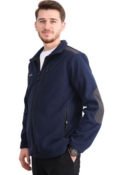 Softshell Garnili Polar Ceket - Lacivert- Zenobya fırsatları