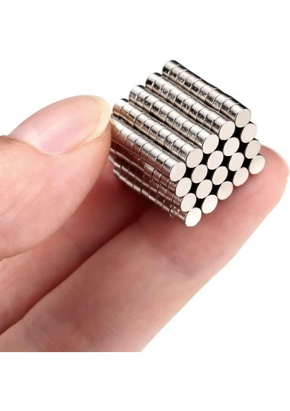 3x2 mm Neodyum Mıknatıs (Çap: 3 Mm, Kalınlık: 2 Mm) - 100 Adet