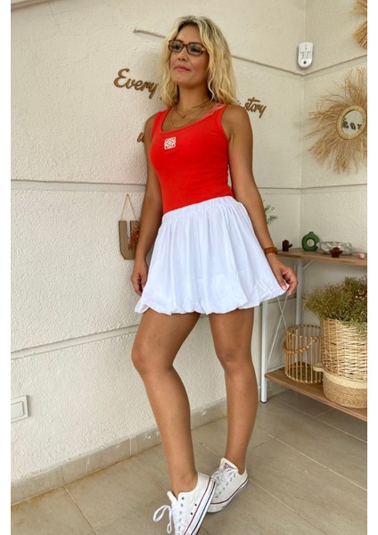 Bel Lastikli Mini Balon Etek