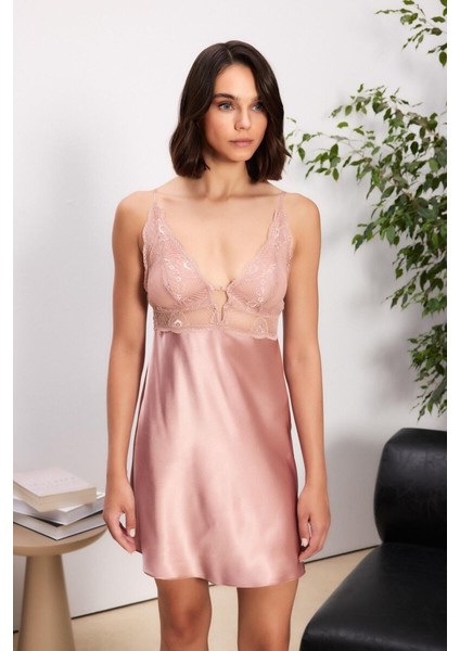 6'lı Brandy Uzun Gecelik Sabahlık Set 6035 modelleri