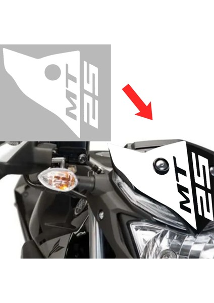 Mt-25 2016-2018 Ön Cam Sticker