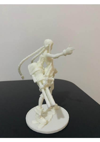 Arcane Jinx Figürü V3 - League Of Legends - Beyaz - Boyamaya Uygun - 16 cm fiyatları