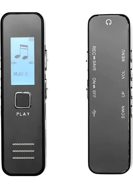 Dijital Ekranlı 32 gb Ses Kayıt Cihaz