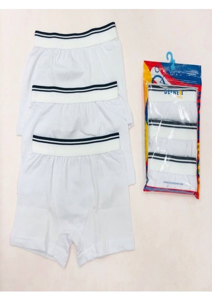 %95 Pamuk 3'lü Erkek Çocuk Boxer