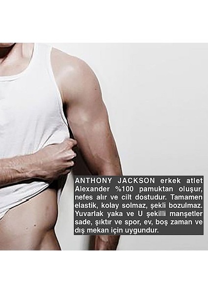 5'li Kutu Premium Ribana Erkek Atlet Sezar Ekstra Uzun- Taranmış Ince Fitilli Pamuk indirimleri