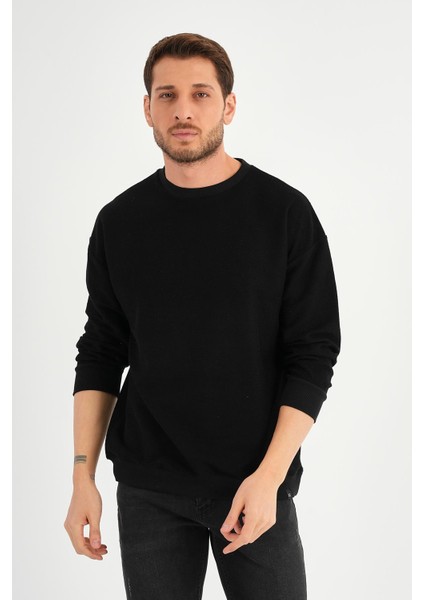 Bisiklet Yaka Uzun Kollu Sweatshırt (UNX37400)