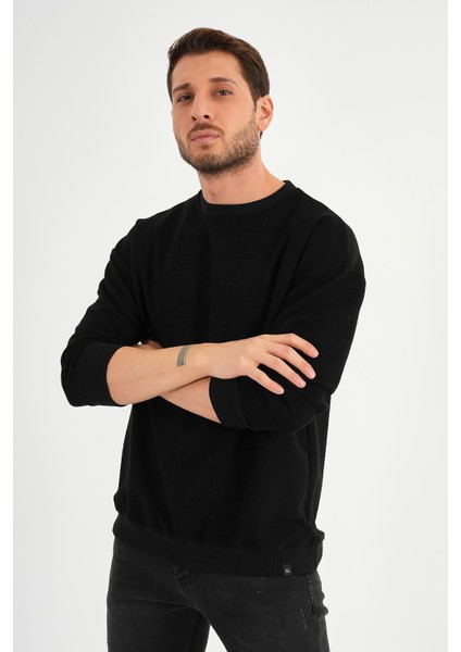 Bisiklet Yaka Uzun Kollu Sweatshırt (UNX37400)