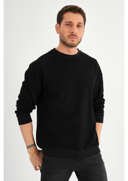 Bisiklet Yaka Uzun Kollu Sweatshırt (UNX37400)