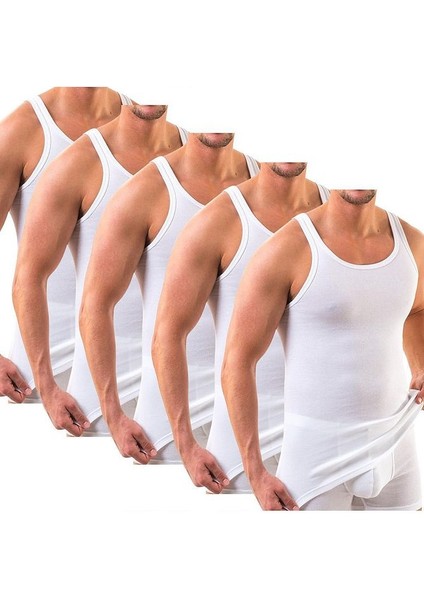 5'li Kutu Premium Ribana Erkek Atlet Sezar Ekstra Uzun- Taranmış Ince Fitilli Pamuk fırsatları