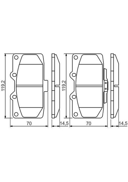 670476 Ön Balata Impreza 2.0 Wrturbo 12.02 2.0 Wrturbo Kombi 2.0 Turbo 12 00 26296AE120