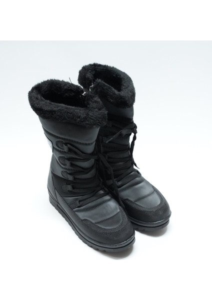 Twingo Yüksek Boğazlı Kadın Kar Bot, Siyah (Ladik)