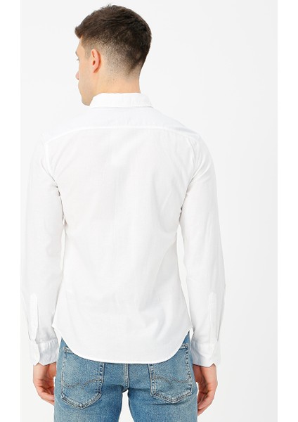 Battery Shirt Slim Beyaz Erkek Gömlek 86625-0002 fırsatları