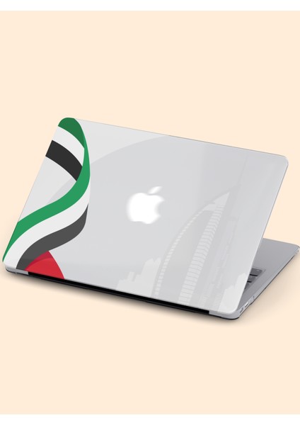 Macbook Air (M2-M3) Kılıf 15 Inç A3114-A2941 2023/2024 Şeffaf Sert Kapak Koruma Macos-29 Birleşik Arap Emirlikleri Bayrağı