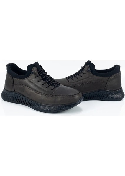 Erkek Kahverengi Ortopedik Lastikli Casual Ayakkabı fırsatları