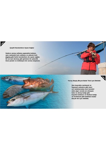 Bambluz Jig Slow 250GR Jig Yemi modelleri