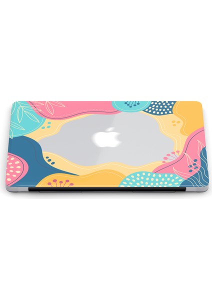 Macbook Air (M2-M3) Kılıf 13.6 Inç A2681-A3113 2022/2024 Şeffaf Sert Kapak Koruma Macos-22 Soft Pembe, Turkuaz, Lacivert